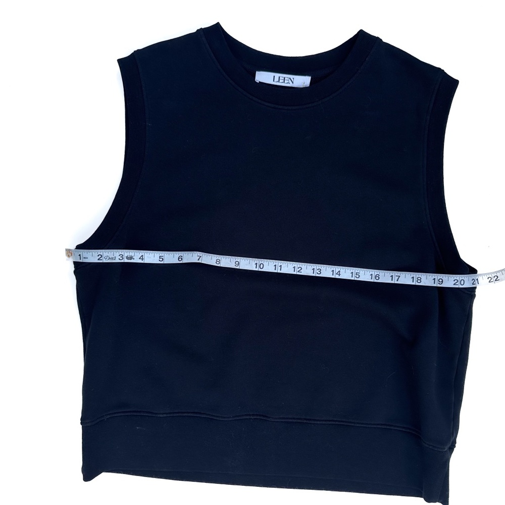 Leen Sheridan Oiron Terry Vest in Black Organic Cotton - Size large - Picture 5 of 8
